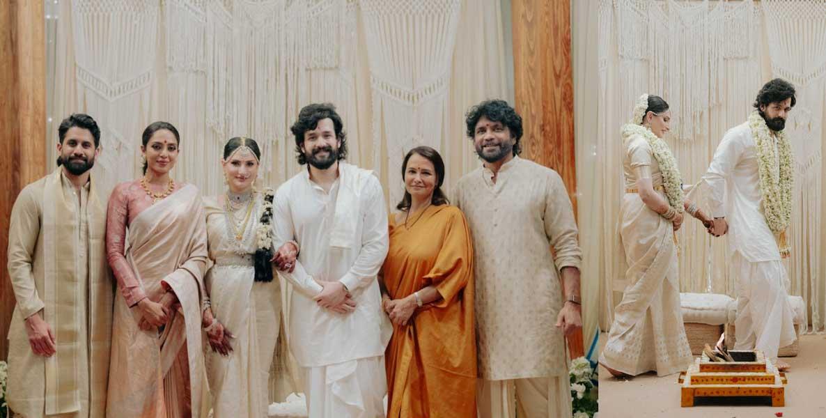Akhil Akkineni and Zainab Ravdjee Adorable Wedding