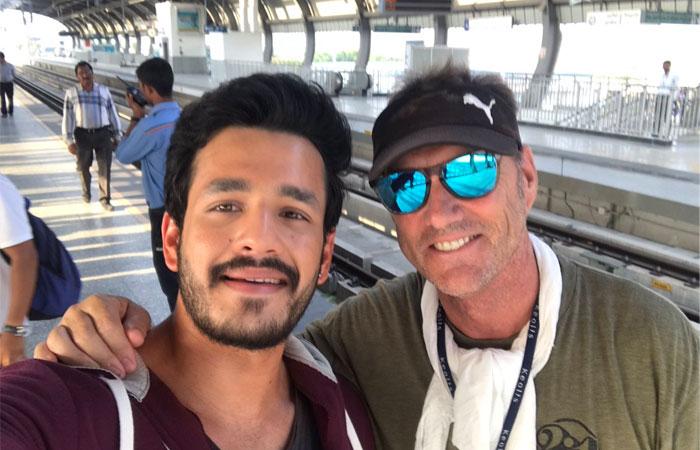Akhil Using Hyderabad Metro