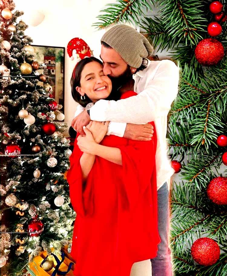 Ranbir Kapoor surprises Alia Bhatt with a kiss