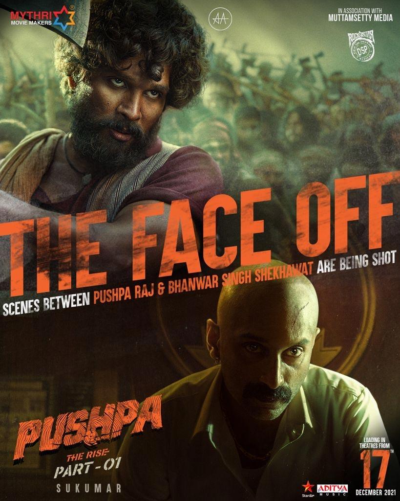 Pushpa face off scenes showing their power