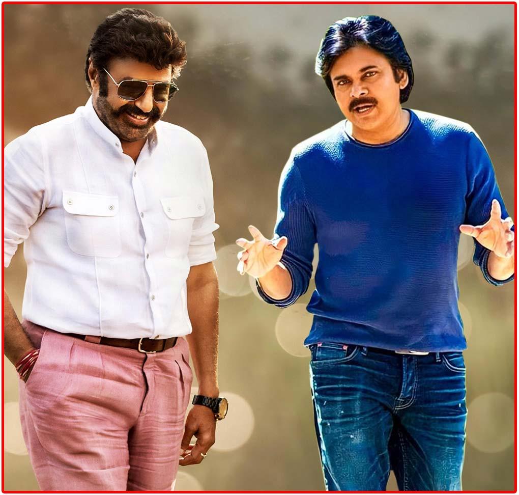 Balakrishna and Pawan Kalyan for poster drop event