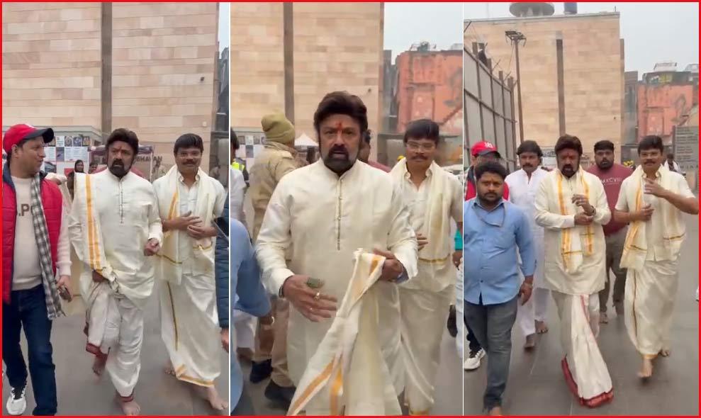Balakrishna-Boyapati Visits Kashi Vishwanath Swamy Temple