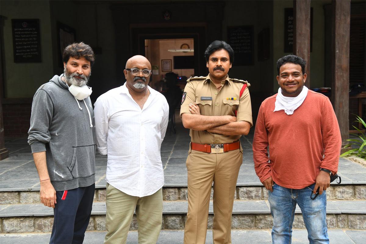 Bheemla Nayak in the song shoot