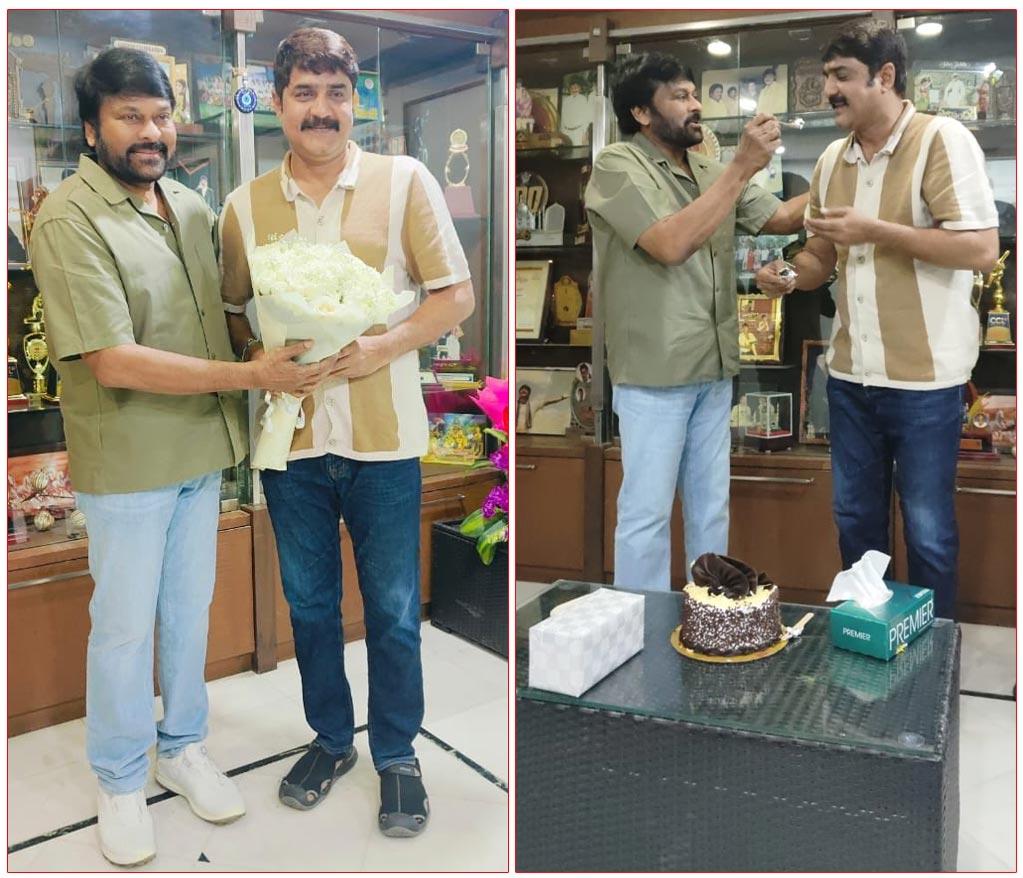 Chiranjeevi Surprises Srikanth On His Birthday