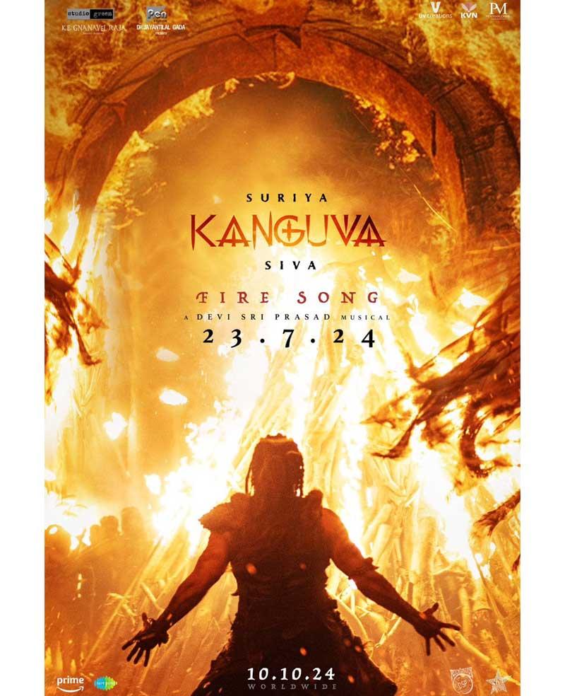 Fire song from Kanguva arriving