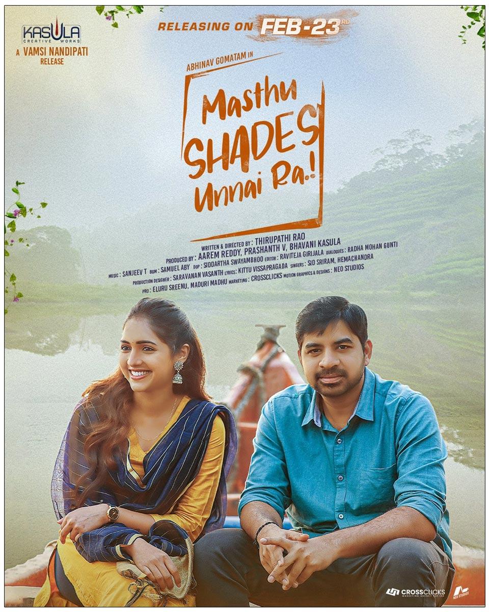 Abhinav Gomatam Masthu Shades Unnai Ra First Look Revealed