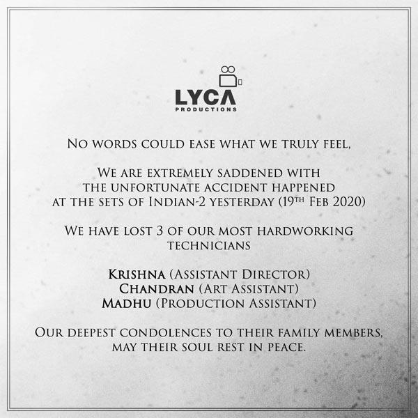 Here's Official Statement From Indian 2 Makers
