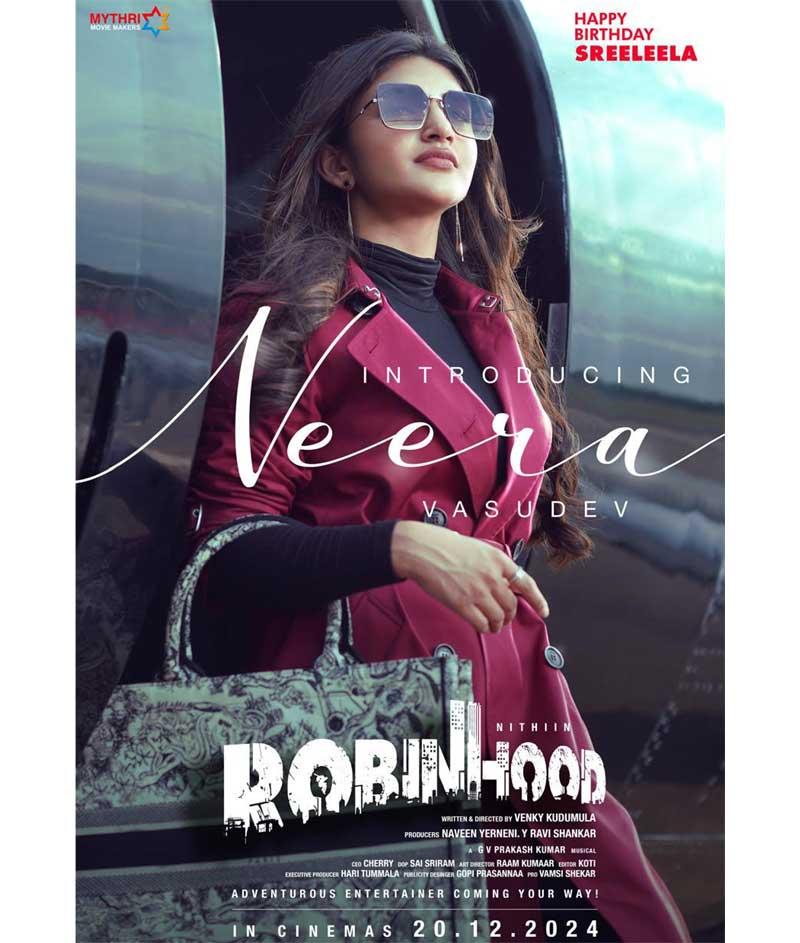 Sreeleela As The Lady Boss in Robinhood