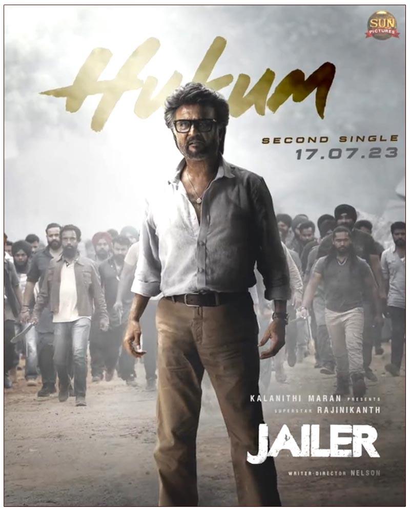 Second Single From Jailer - Hukum On 17th July
