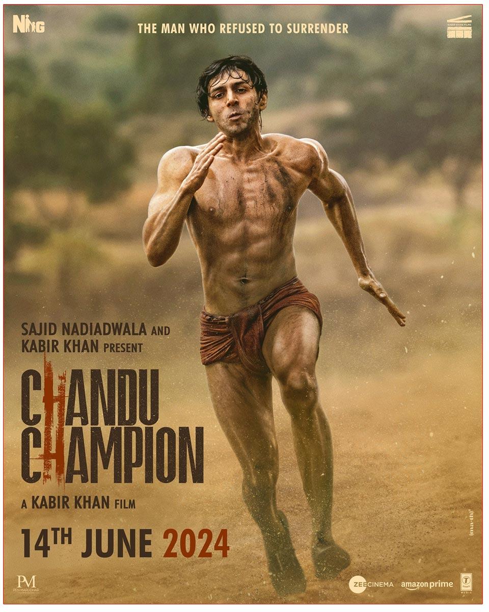 Kartik Aaryan Ripped Look From Chandu Champion
