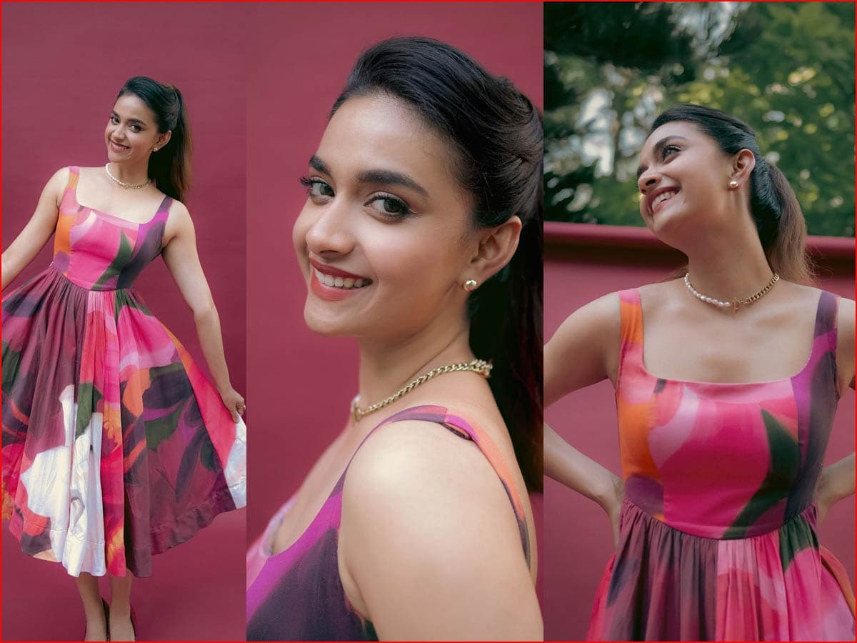 Keerthy Suresh Channels Inner Barbie in Stunning Pink Gown