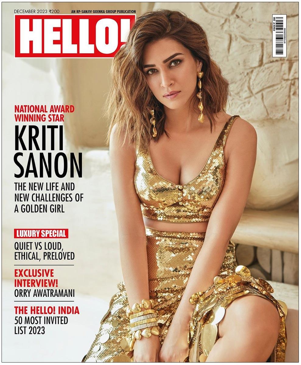 Kriti Sanon Captivates With Her Pose In Hello Magazine
