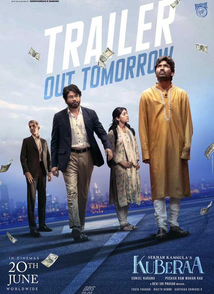 Kuberaa trailer releasing tomorrow