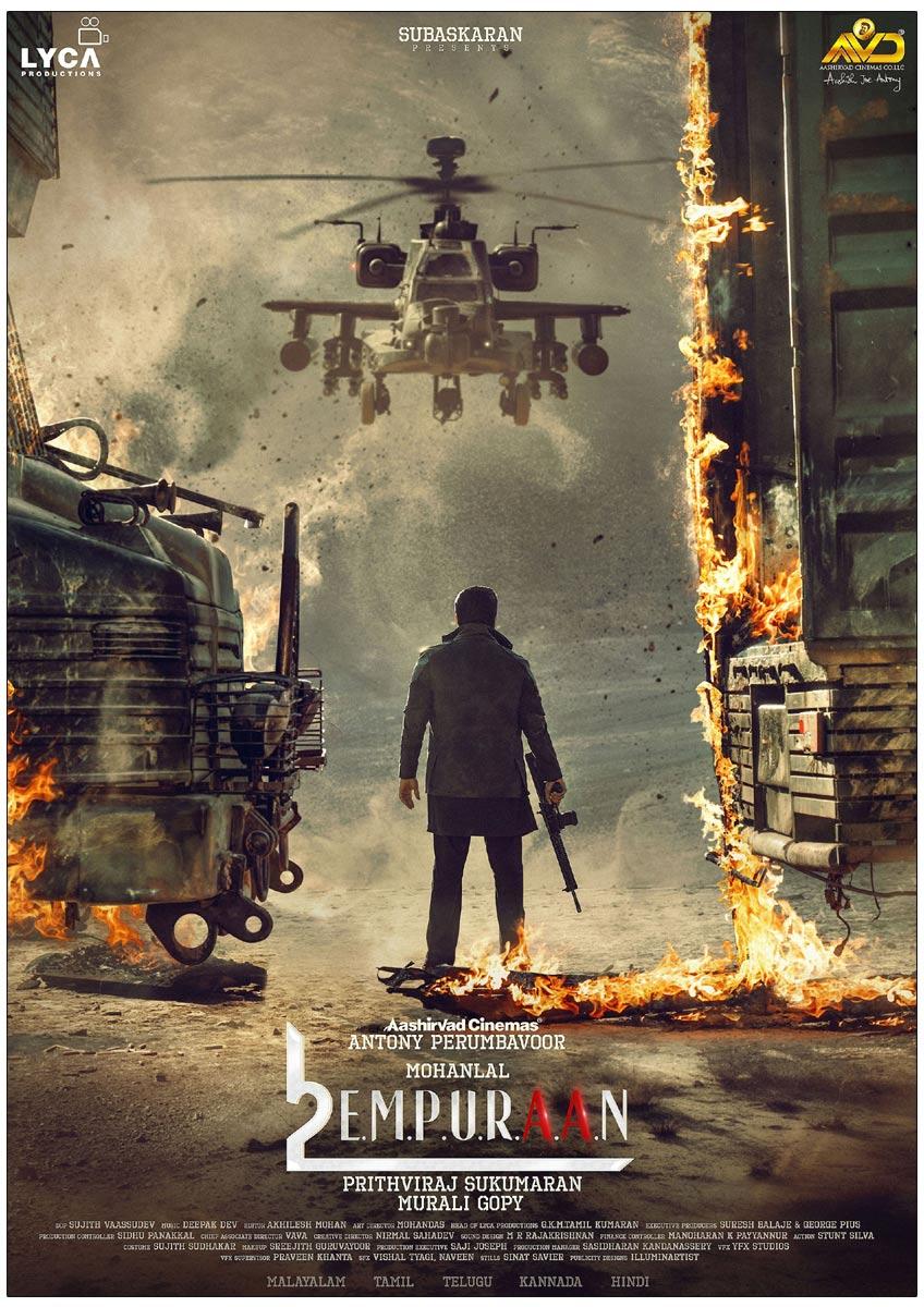L2: Empuraan: Mohanlal With A Gun Amid Explosion