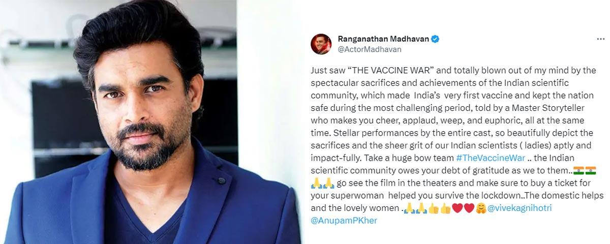 Madhavan On Vivek Agnihotri Vaccine War