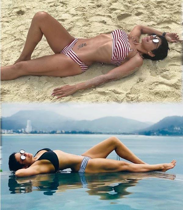 The Beach Aunty In Bikini!
