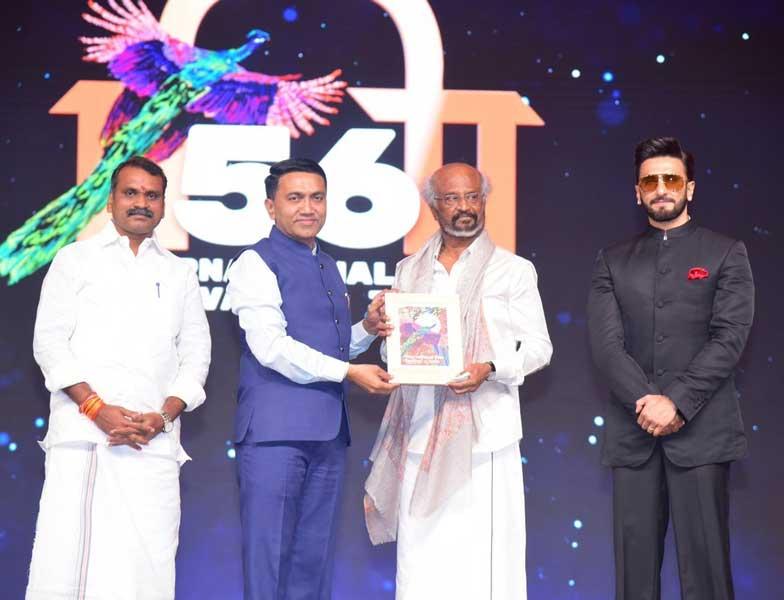 Rajinikanth Honoured at IFFI Goa