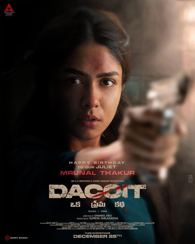 Mrunal Thakur Birthday Special Poster from Dacoit Unveiled