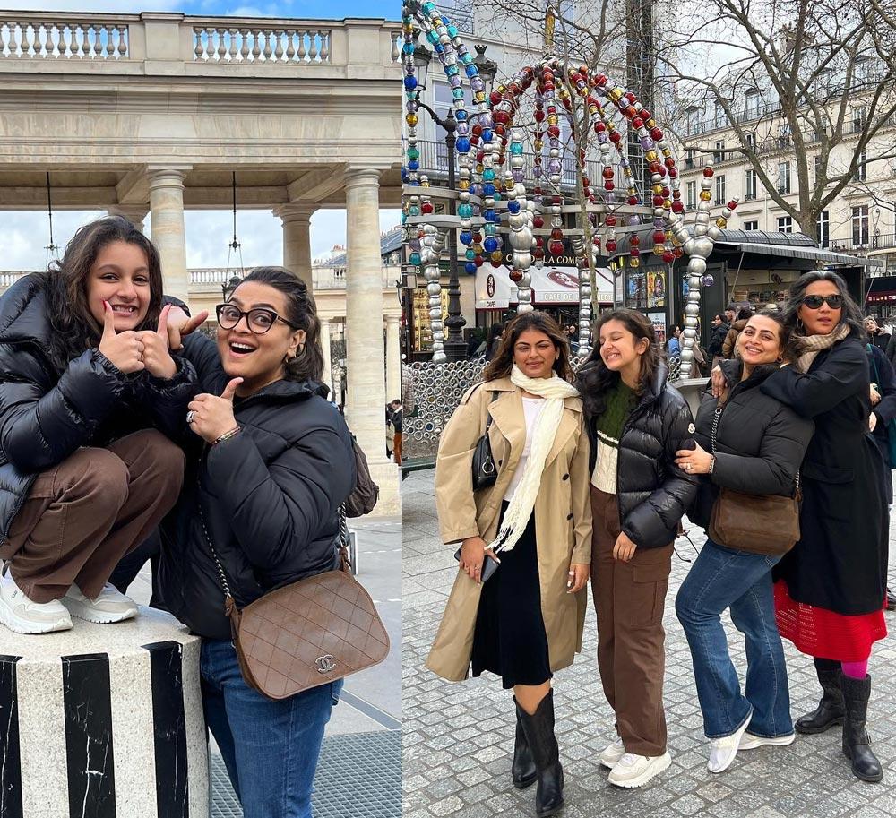 Namrata, Shilpa enjoy with their daughters