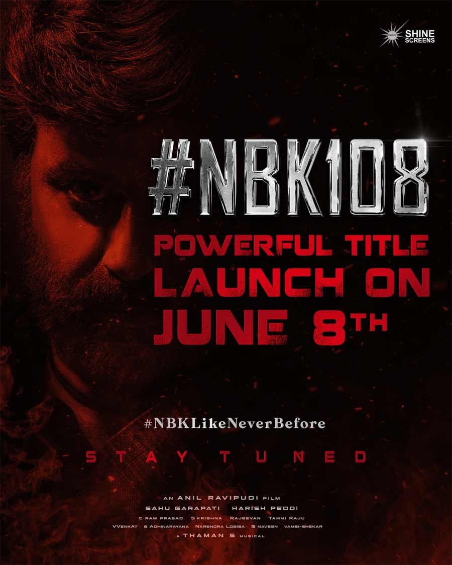 Nandamuri Balakrishna NBK108 Title And First Look On June 8th