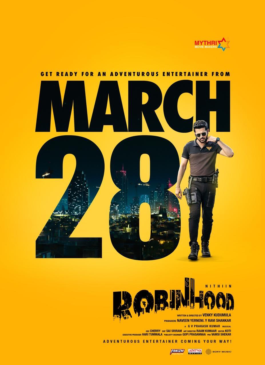 Nithiin Robinhood Movie Hits Theatres on March 28th