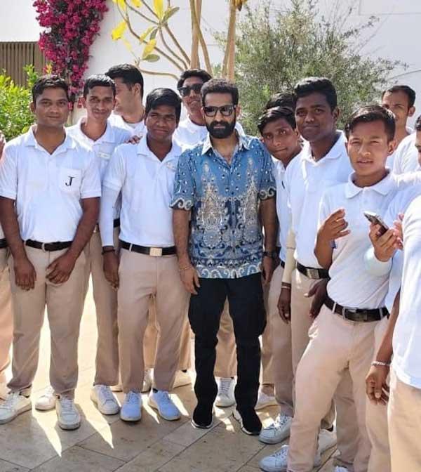 NTR Wore 85k Worthy Shirt During His Decent Dubai Trip