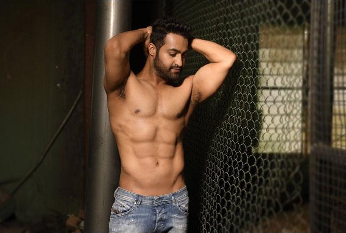 NTR's Rocking Six Pack Pose