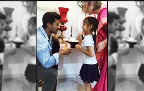 How Cute! Pawan's Daughter Rakhi to Charan