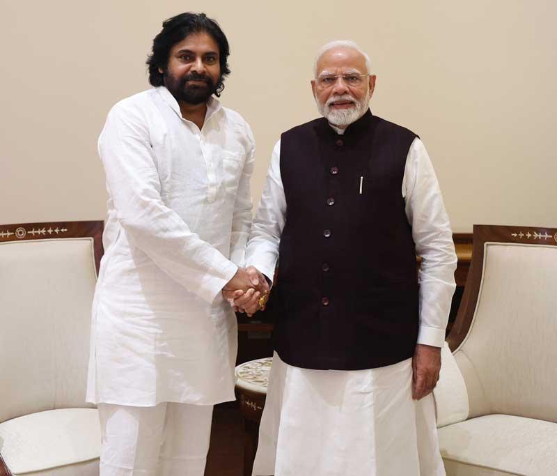 Deputy CM Pawan Kalyan  thanked PM Modi for his son