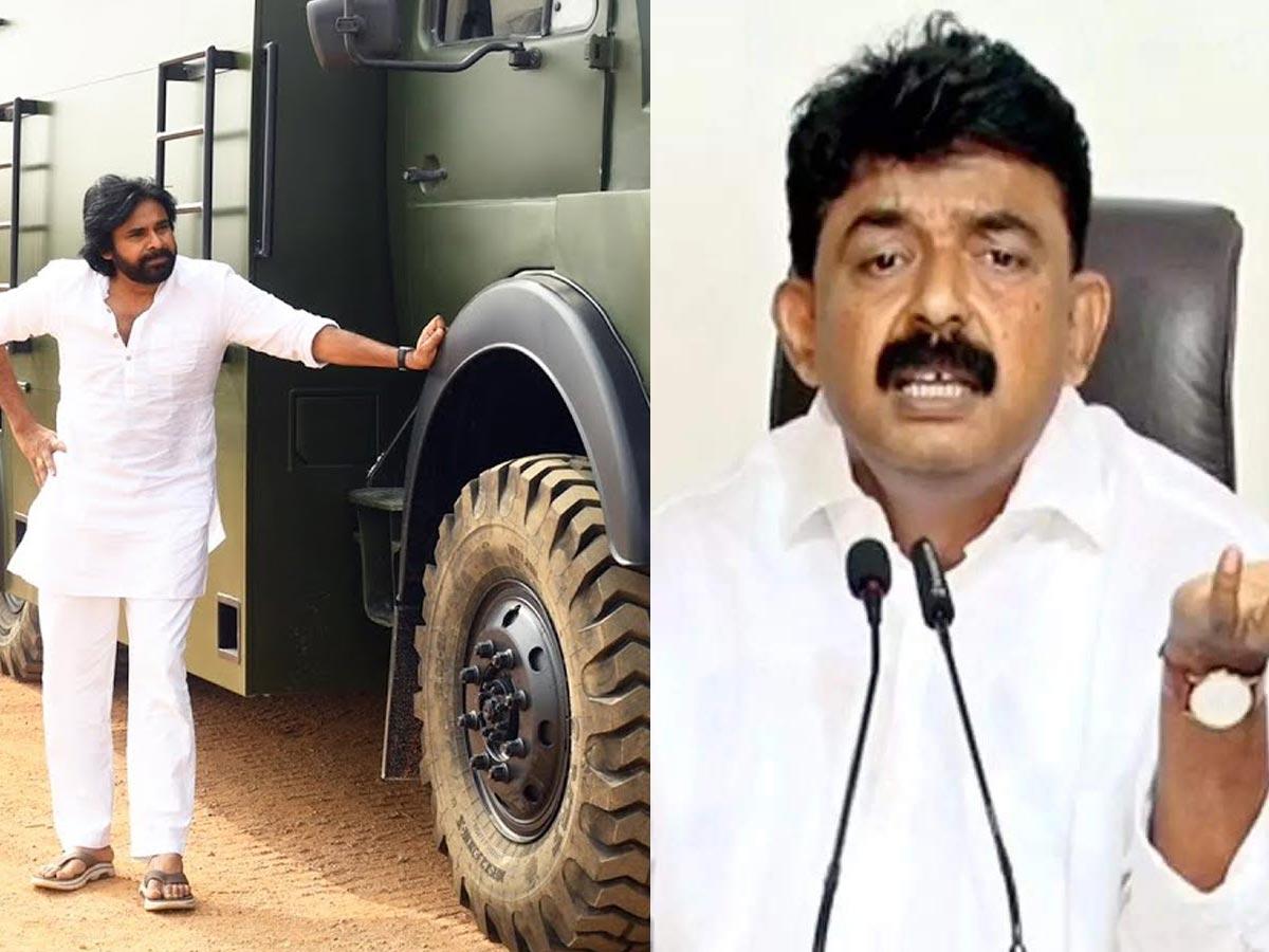 Pawan Varahi heading to Machilipatnam