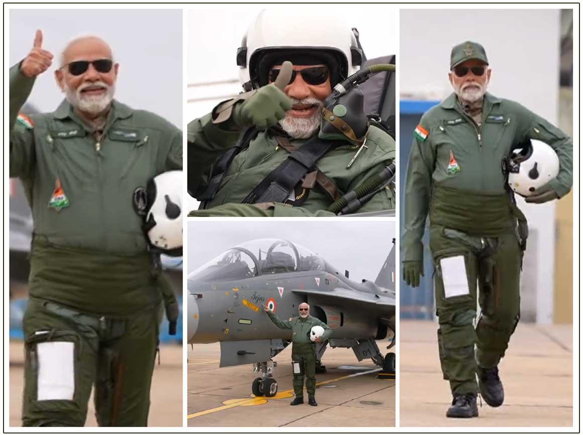 Modi becomes first PM to fly Fighter Jet