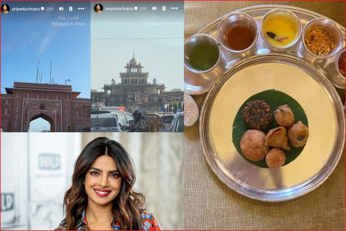 Priyanka Chopra enjoys at Hawa Mahal and Rajasthani delicacies