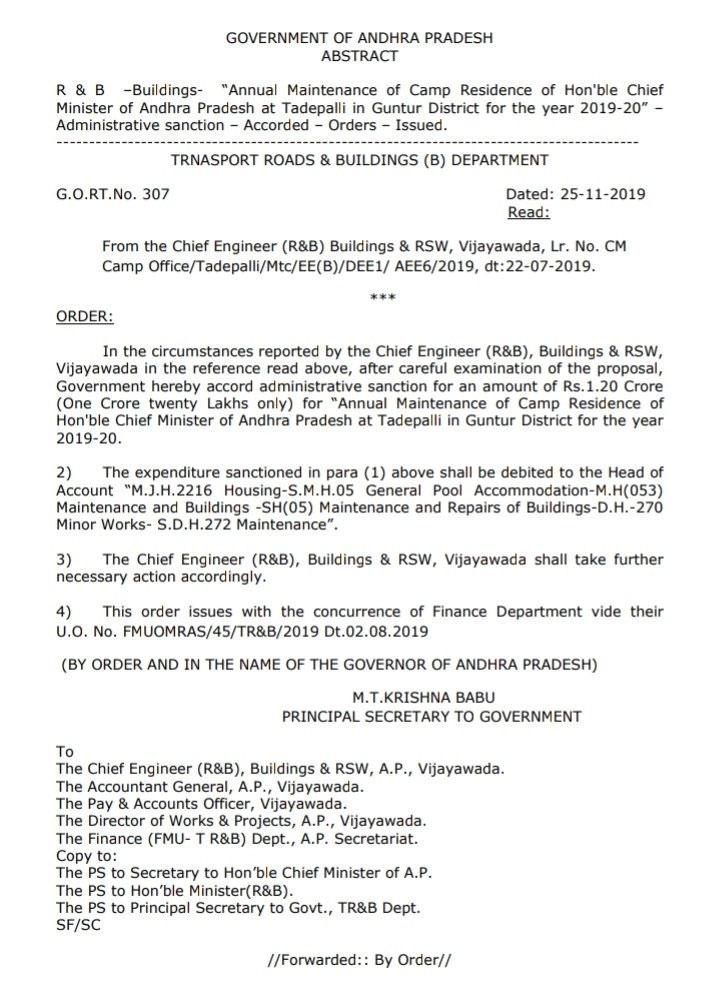 Shame! Public Money Wasted for Jagan's Residence &amp; Office?