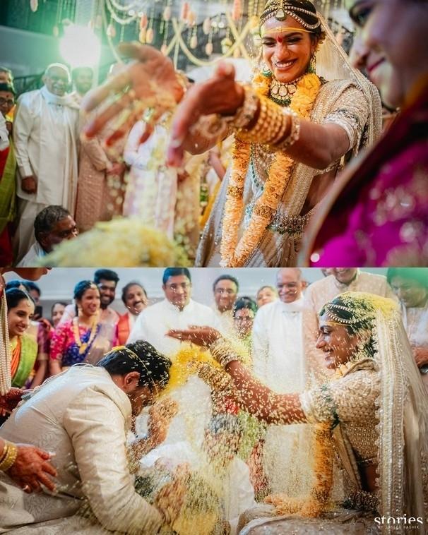 PV Sindhu Marriage In Stunning Attire Is Nothing Short Of A Fairytale