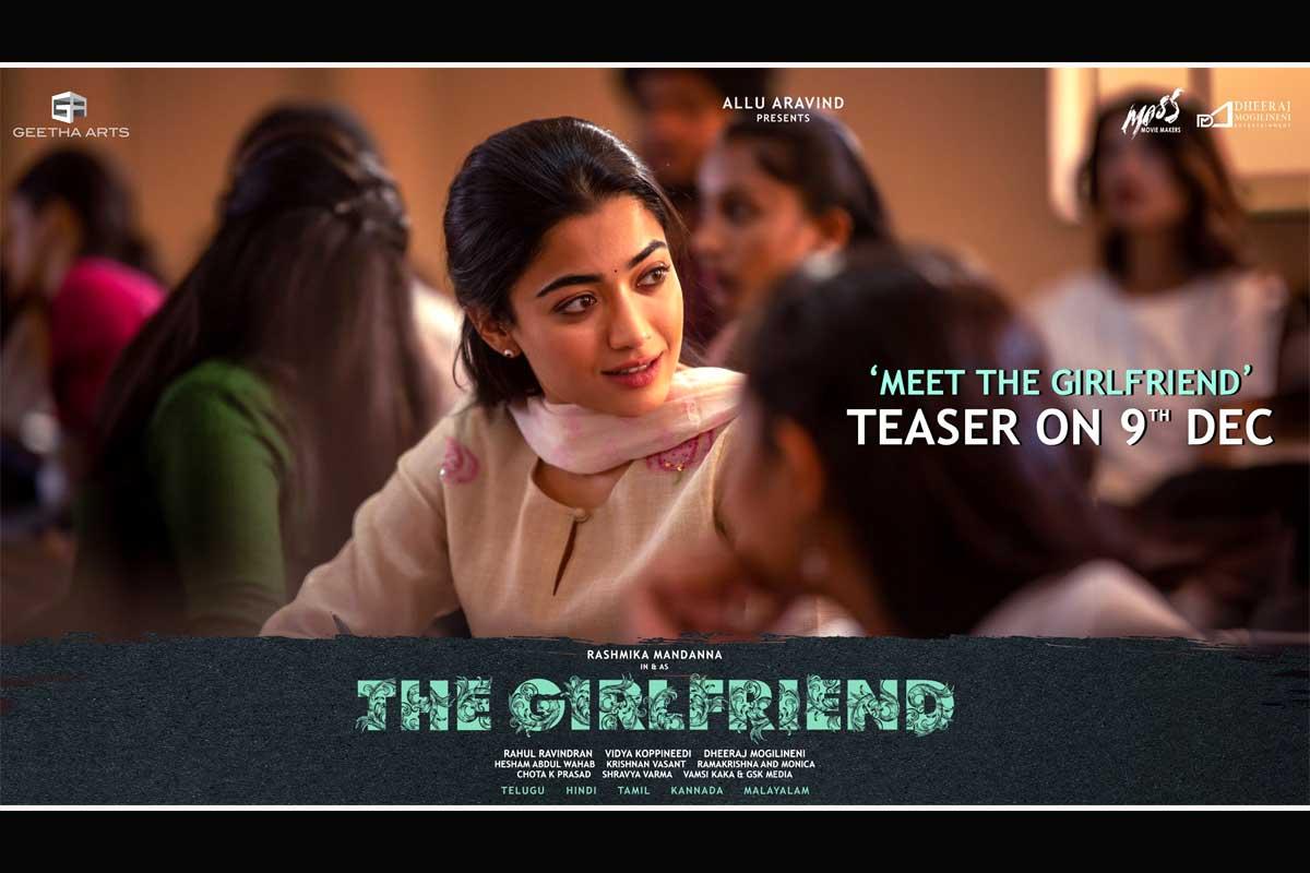 Rashmika Mandanna - The Girlfriend teaser on this date