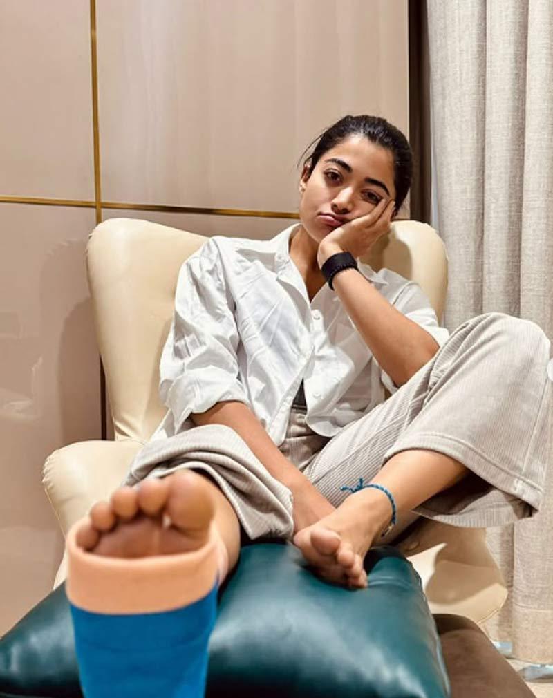 Rashmika apologises to directors for her injury