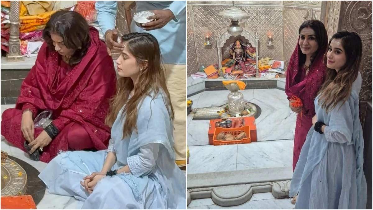 Raveena and Rasha on spiritual sojourn