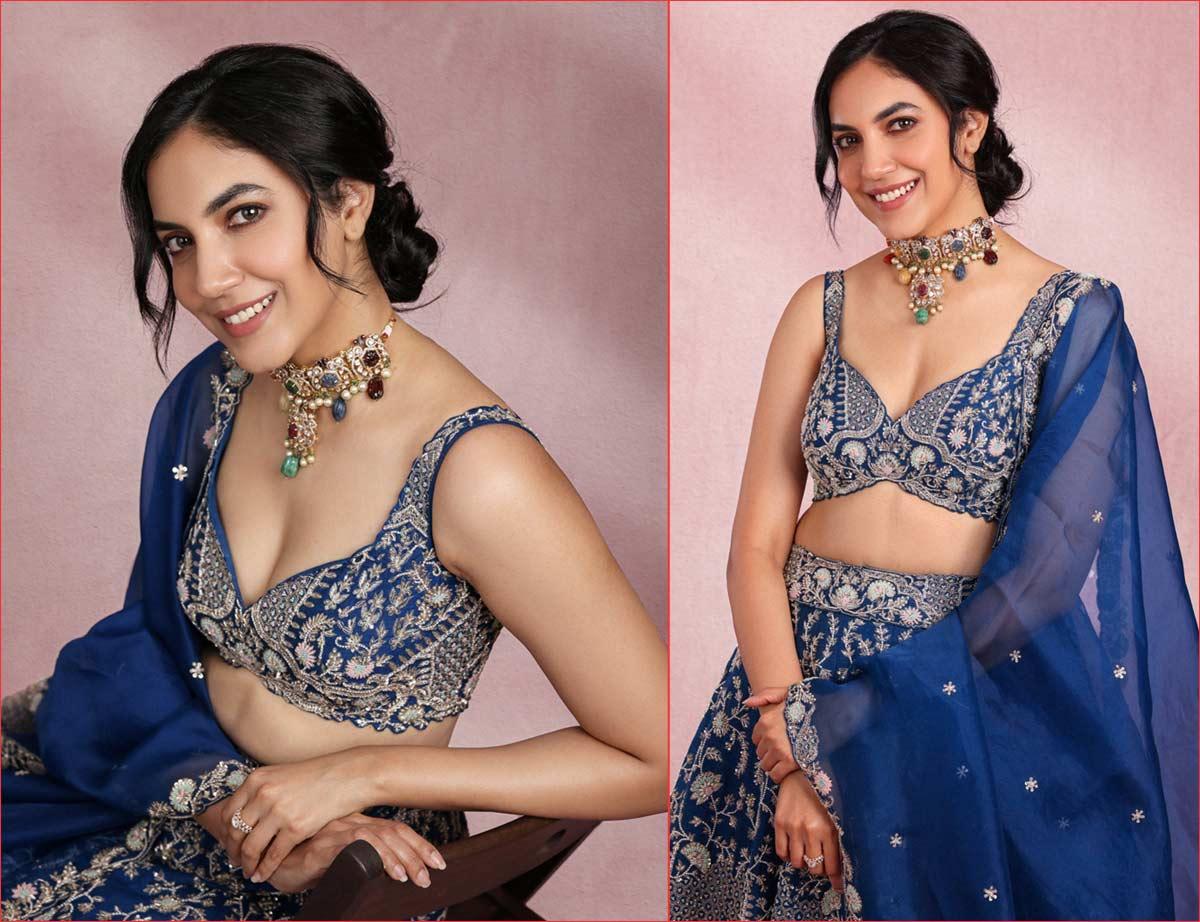 Ritu Varma turns raunchy in blue lehenga
