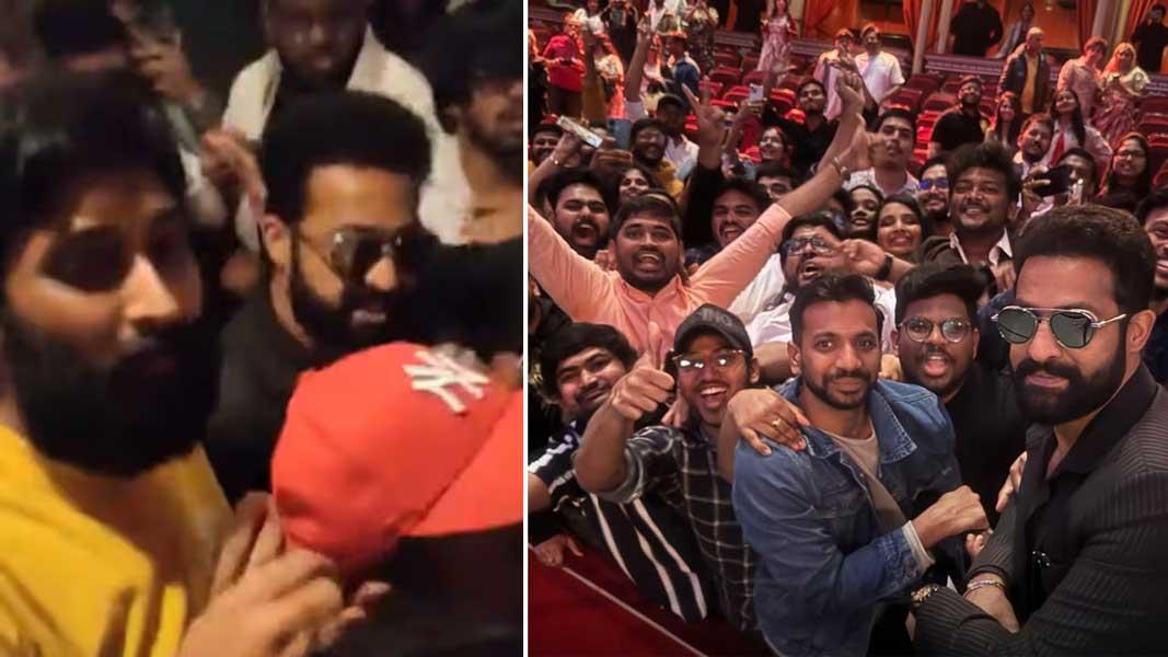 NTR scold his fans at RRR special screening