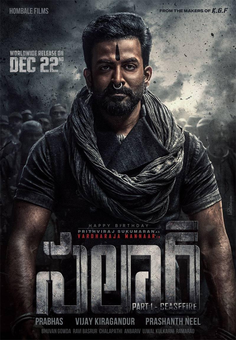 Salaar makers celebrate Prithviraj Sukumaran first look