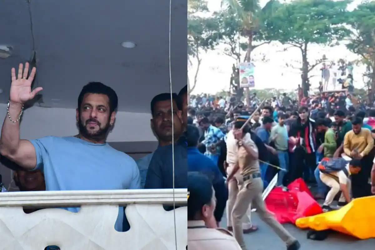 Fans throng Salman, get lathi-charged