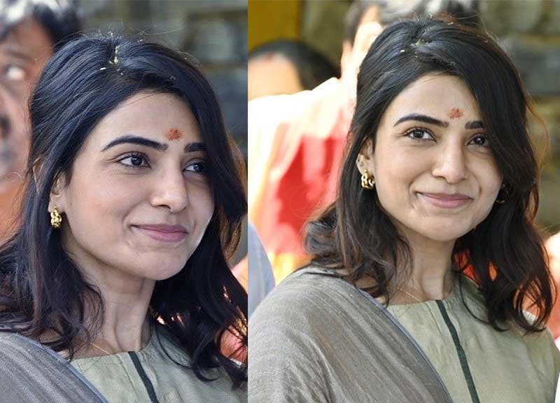 Samantha prays at Padmavathi Temple