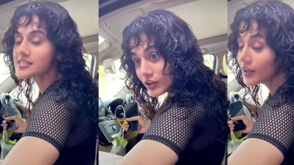 Controversy: Taapsee closes car at the scribe