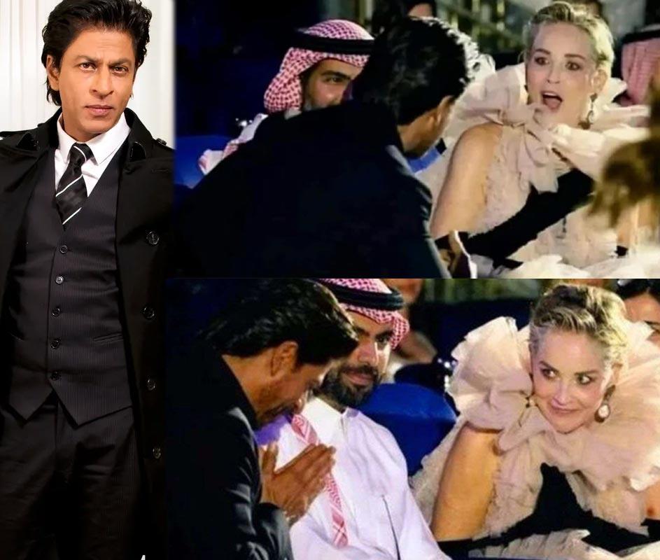 Sharon Stone starstruck with Shah Rukh Khan