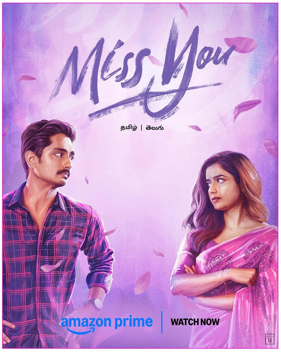 Siddharth Miss You Streaming On Amazon Prime Video