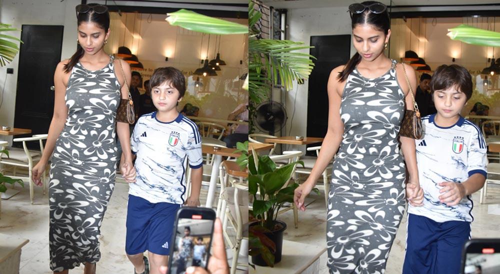Shah Rukh Khan Kids Suhana Khan - Abram Hangs Out