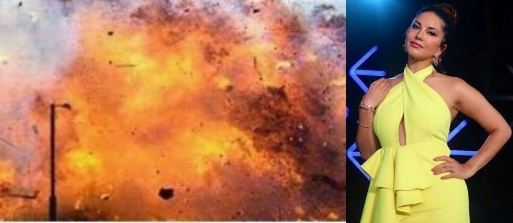 Explosion rocks at Sunny Leone fashion show