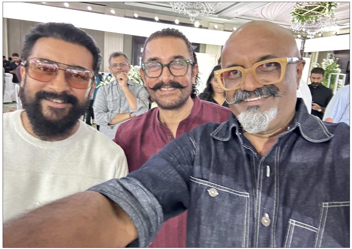 Kamal Haasan B-Day Bash: Suriya And Aamir Snapped