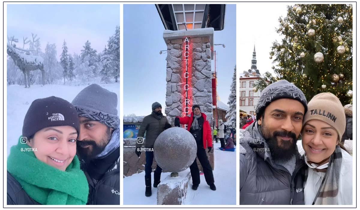 Suriya-Jyothika enjoying in Finland