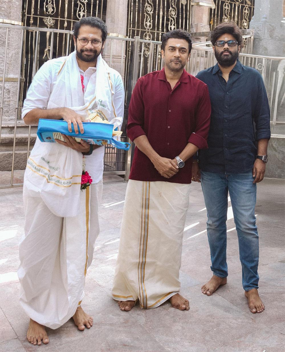 Suriya Offers Prayers At Palani Murugan Temple